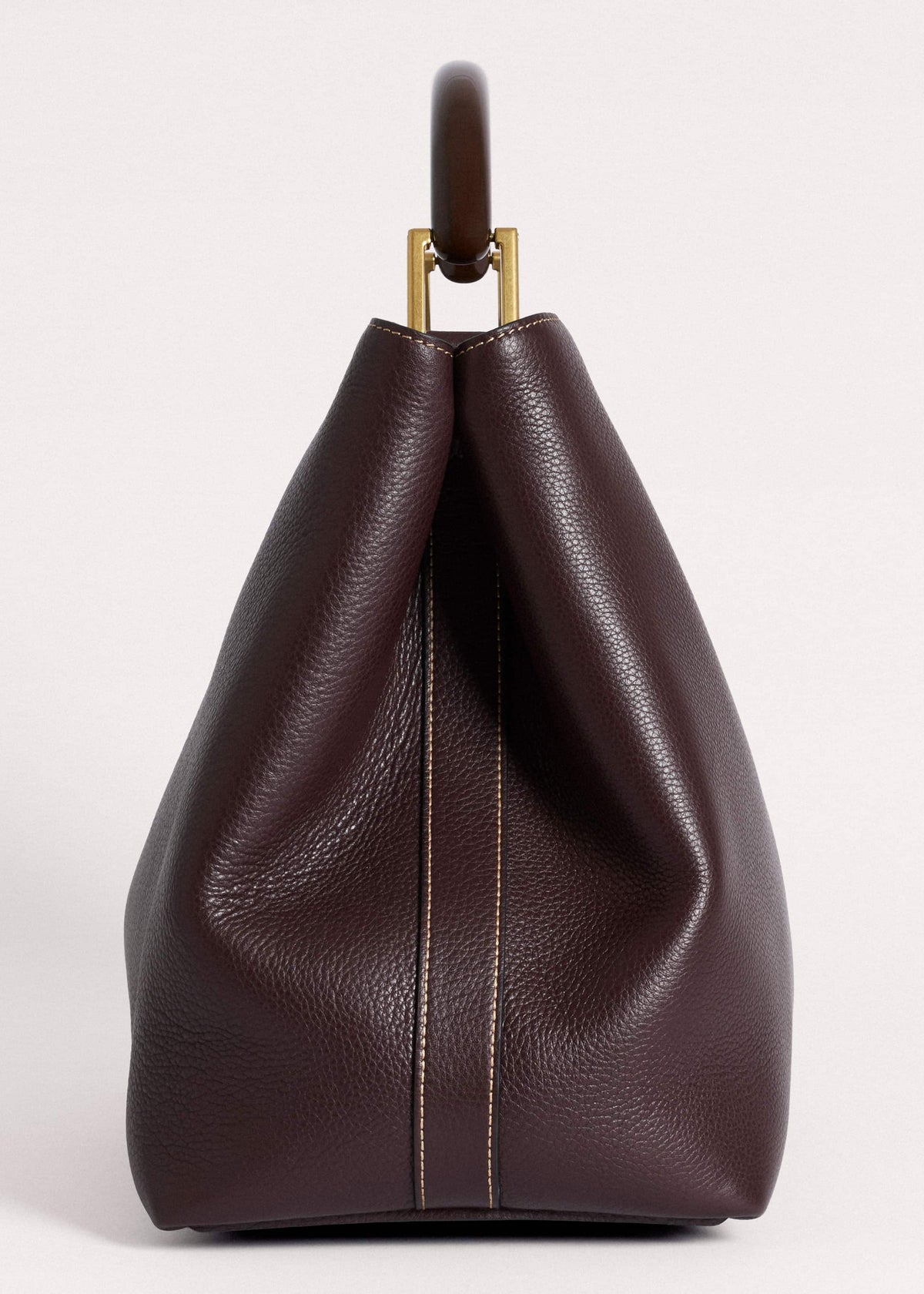 ME+EM Accessories Red Leather Soft Constructed Day Bag