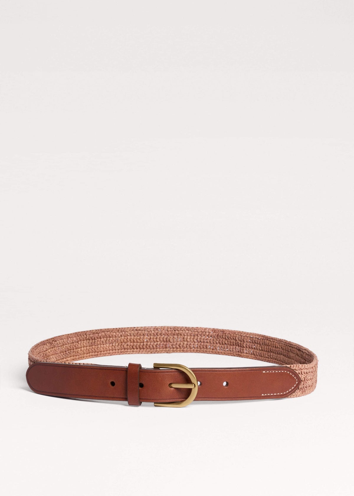 ME+EM Accessories Pink Raffia Summer Belt