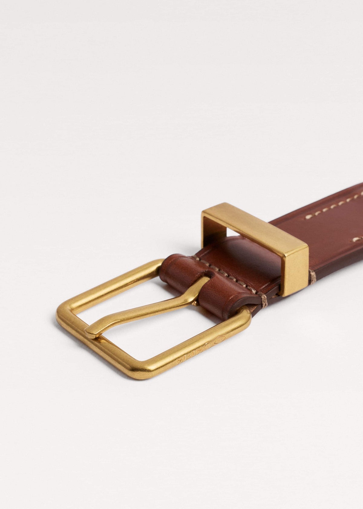 ME+EM Accessories Brown Elastic Stretch Belt