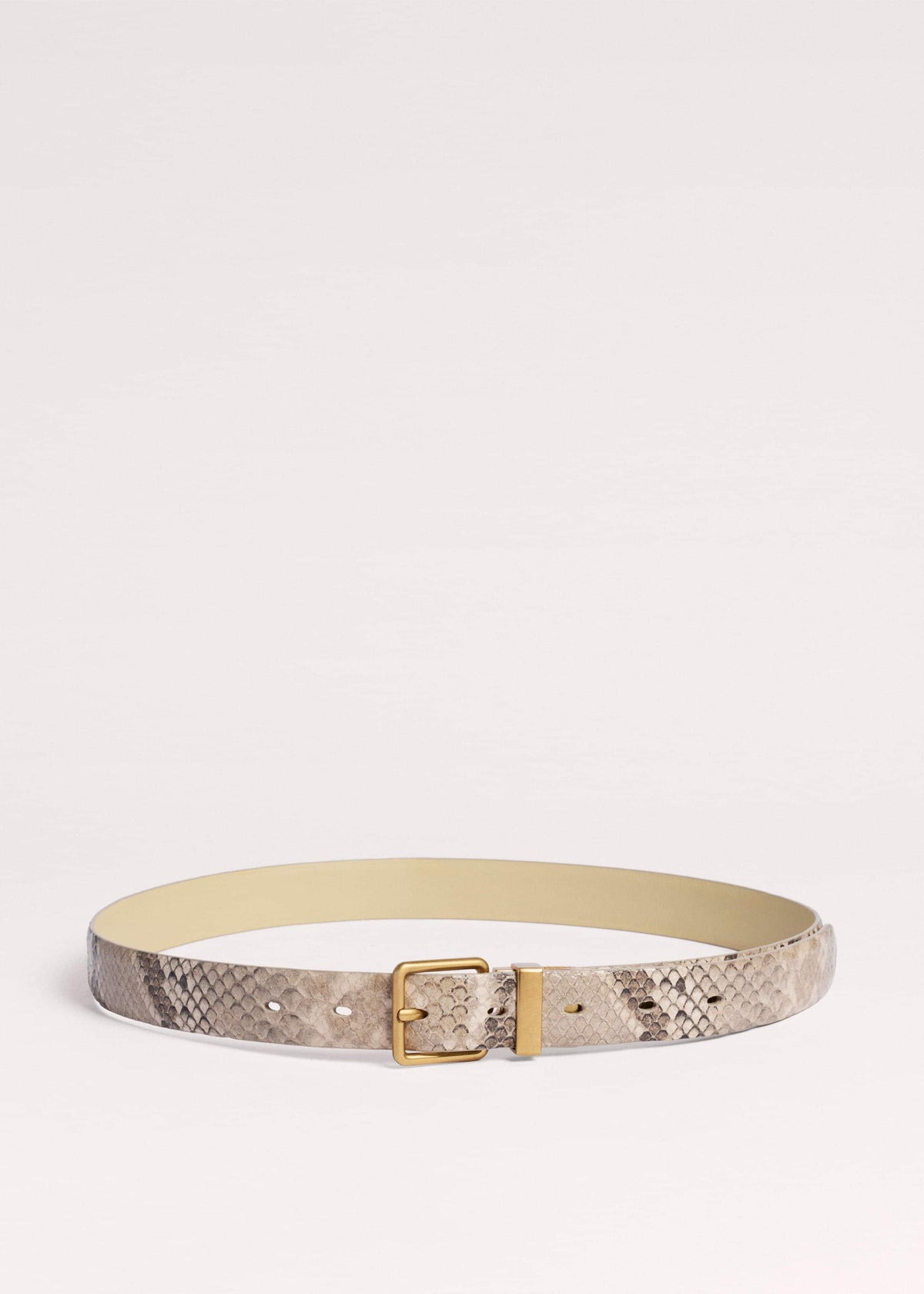 ME+EM Accessories Snake Print Reversible Belt