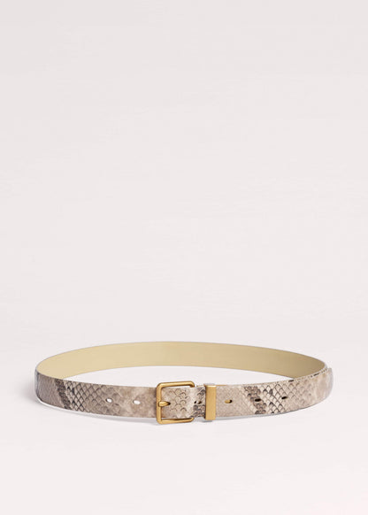 ME+EM Accessories Snake Print Reversible Belt