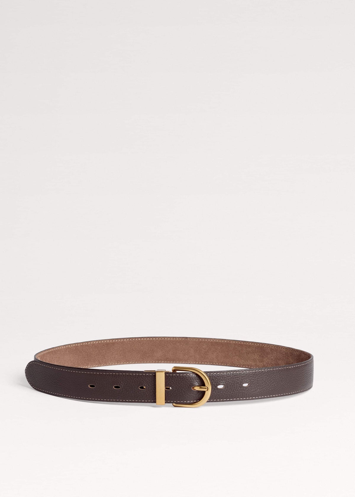 ME+EM Accessories Brown Classic Round Reversible Belt