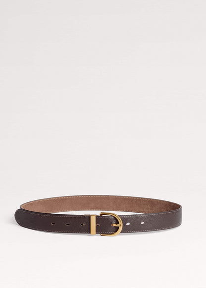 ME+EM Accessories Brown Classic Round Reversible Belt