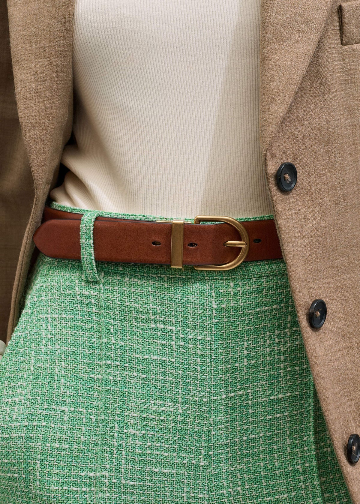 ME+EM Accessories Chocolate + Tan Reversible Belt