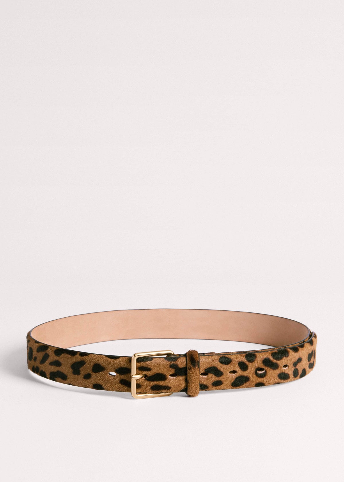 ME+EM Accessories Brown Leopard Print Classic Belt