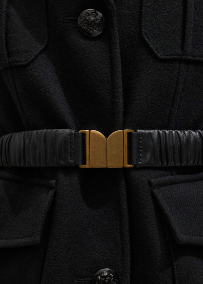 ME+EM Accessories Black Elasticated Belt