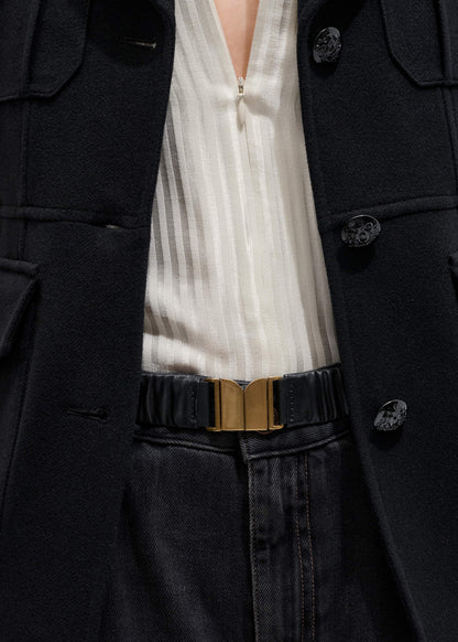 ME+EM Accessories Black Elasticated Belt