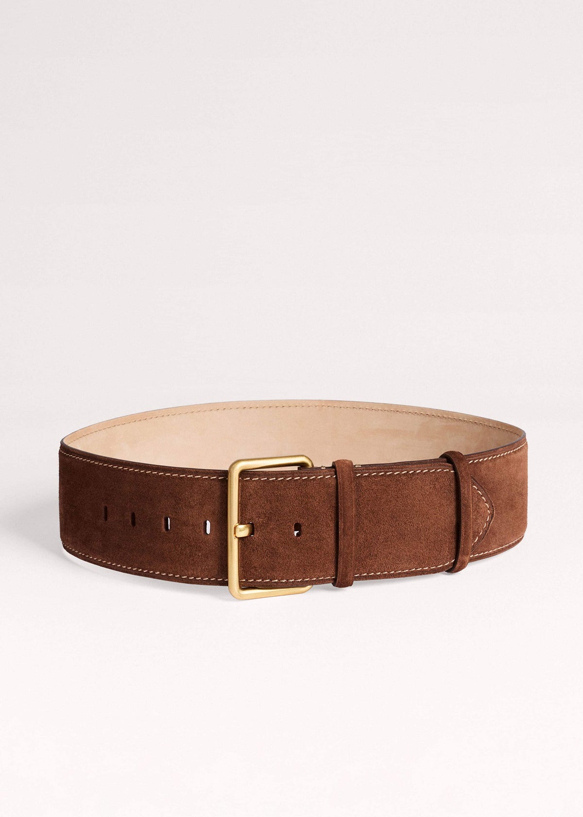 ME+EM Accessories Brown Extra Wide Waisted Belt