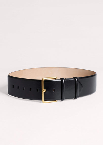 ME+EM Accessories Black Extra Wide Waisted Belt