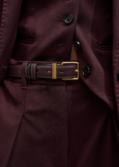 ME+EM Accessories Red Leather Reversible Belt