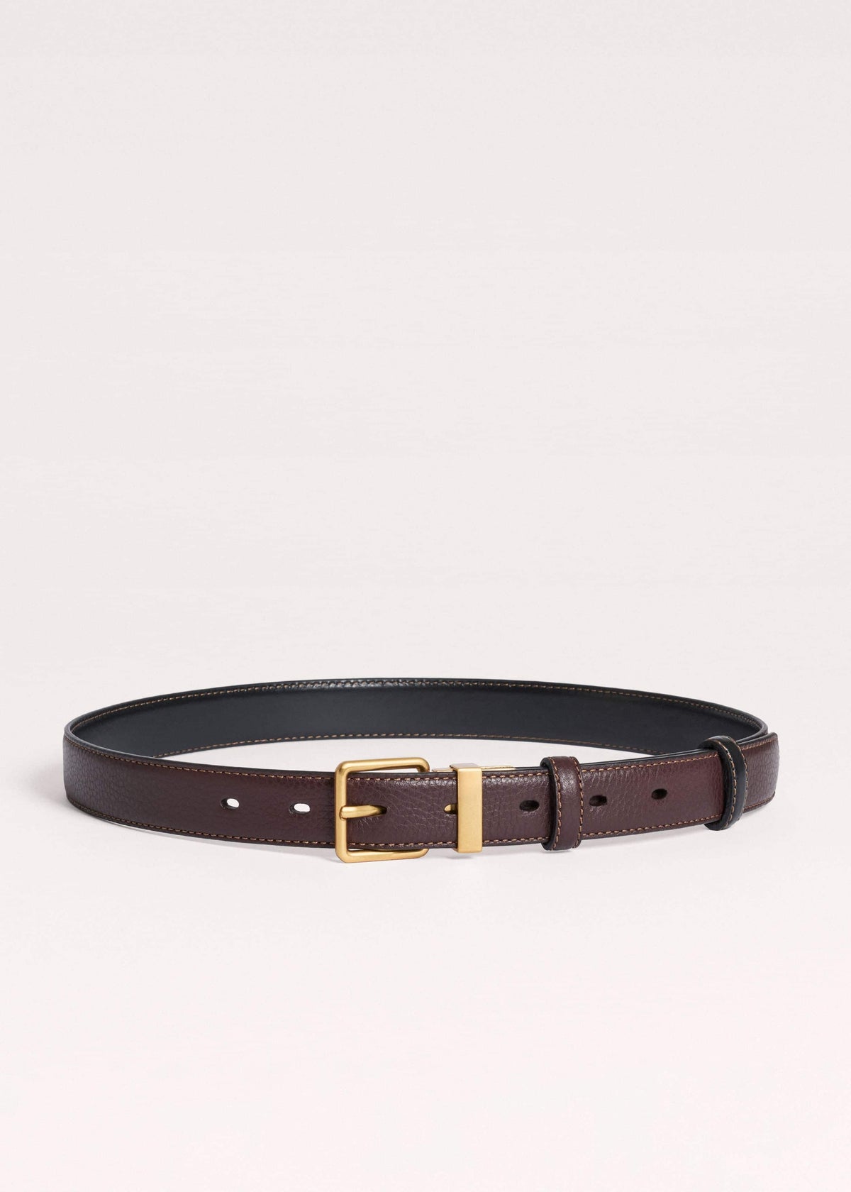 ME+EM Accessories Red Leather Reversible Belt