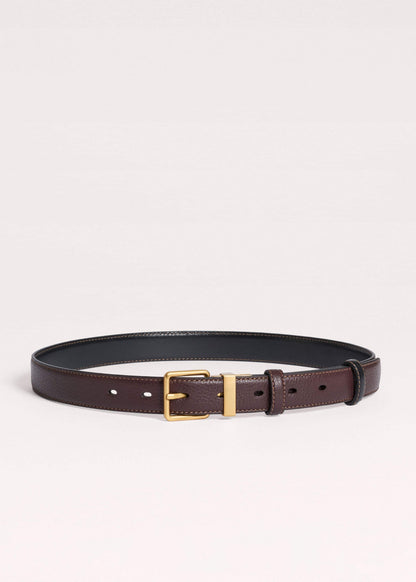 ME+EM Accessories Red Leather Reversible Belt