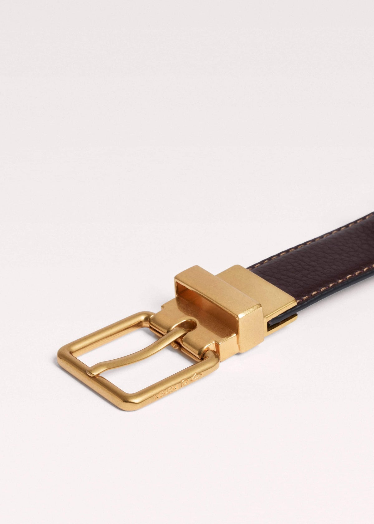 ME+EM Accessories Red Leather Reversible Belt