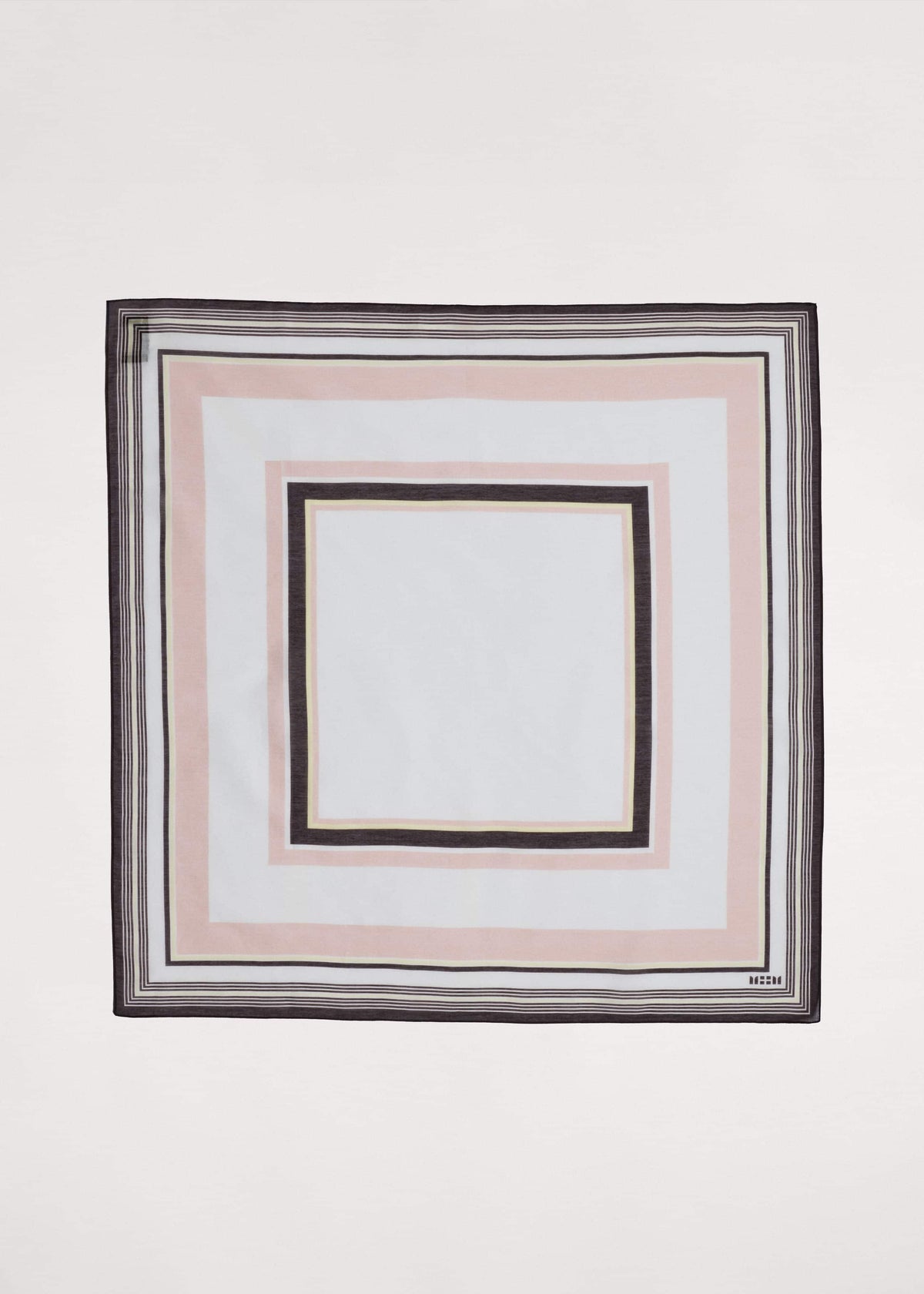 ME+EM Accessories Pink Multi Stripe Border Scarf