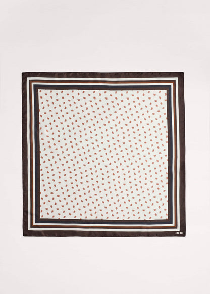 ME+EM Accessories Cream Spaced Paisley Print Silk Scarf