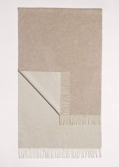 ME+EM Accessories Cream Cashmere Blend Travel Scarf