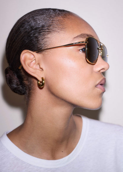 ME+EM Accessories Olive Aviator Sunglasses