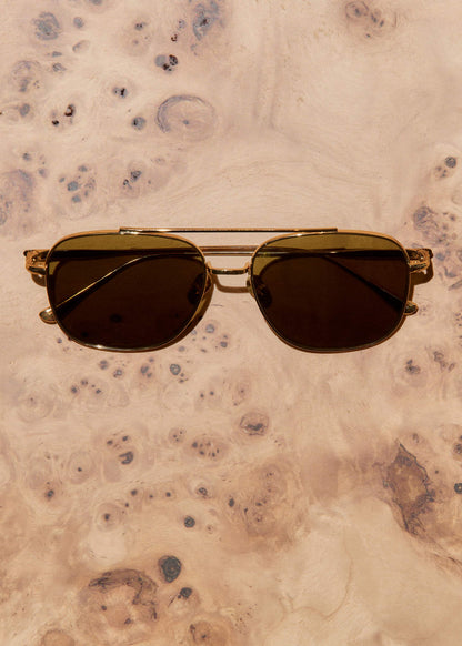 ME+EM Accessories Olive Aviator Sunglasses