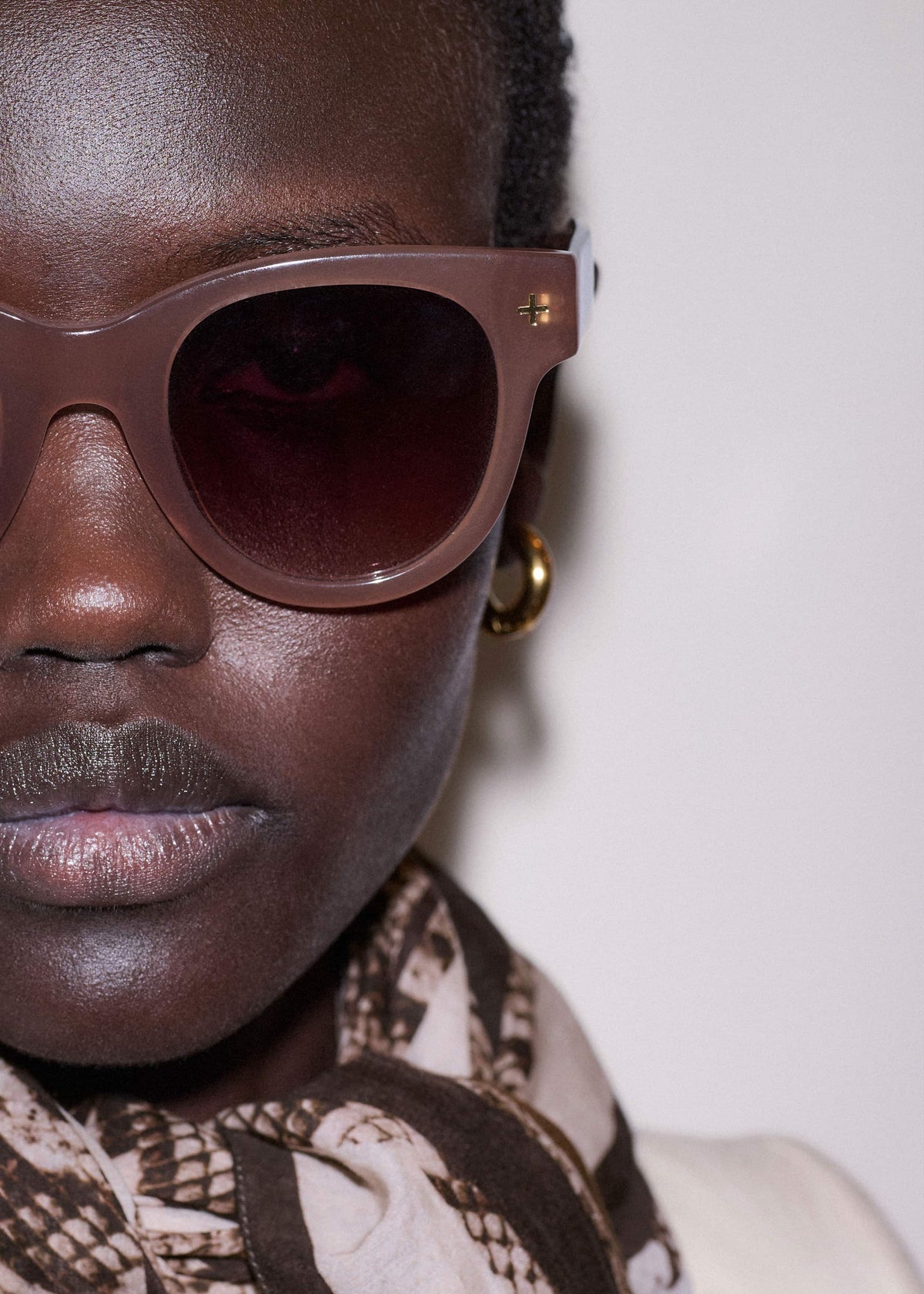 ME+EM Accessories Nude D Frame Sunglasses