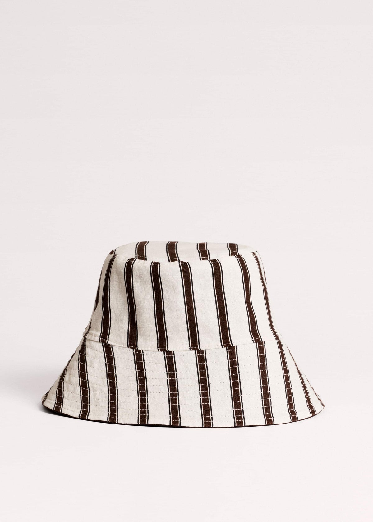 ME+EM Accessories Brown Striped Reversible Bucket Hat